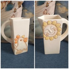 Vintage THUN caraffa brocca Gallo Sole Fuori Produzione cm 19 no scatola