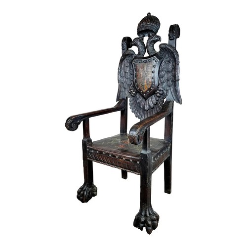 Sedia intagliata xviii secolo - sedia,