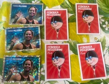 Lotto Stock 7 Figurine FEDERICA PELLEGRINI Collezione Nuove NUOTO