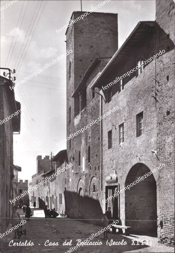Al795 cartolina certaldo - cartolina, casa