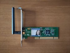 Scheda Wifi Lan Rete WLan Pci Antenna Wireless Windows Xp Vista 7 x86 Computer 