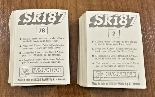 Mancolista figurine panini - mancolista, ski