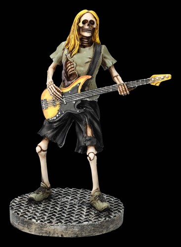 Skelettfigur bassista - bassista,