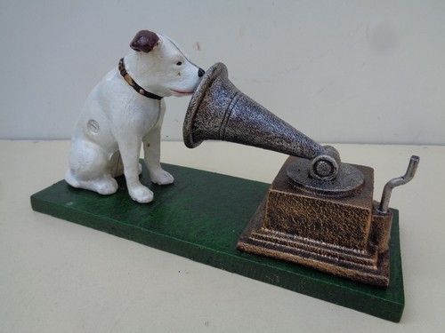 Cast iron hmv nipper - dog, &