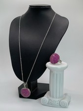 Parure Argento 925 Pave Di