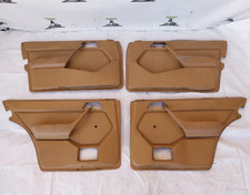 set pannelli portiera sportelli mercedes w124 berlina pelle marrone braccioli