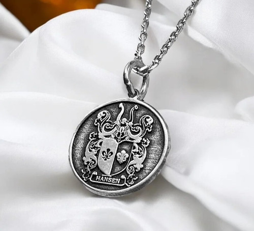 Collana crest famiglia - , argento