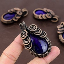 Ciondolo in filo di rame fatto