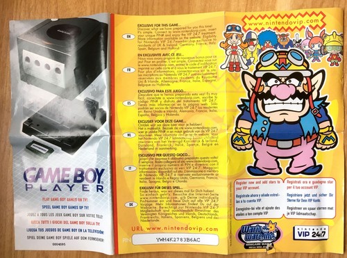 Wario ware inc - carte, vip