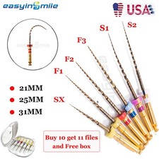 Easyinsmile File Endo Rotanti Dentali X-Pro Conico Oro NITI File Endodontiche 