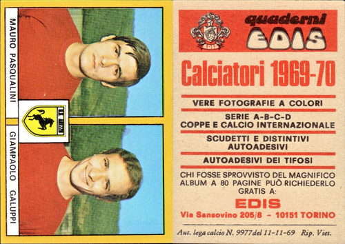 Edis 1969 calciatori - 1969-70,