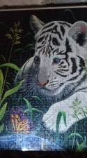 Puzzle Già Incorniciato Ravensburger La Tigre Bianca 40x50cm Ca - 300pz