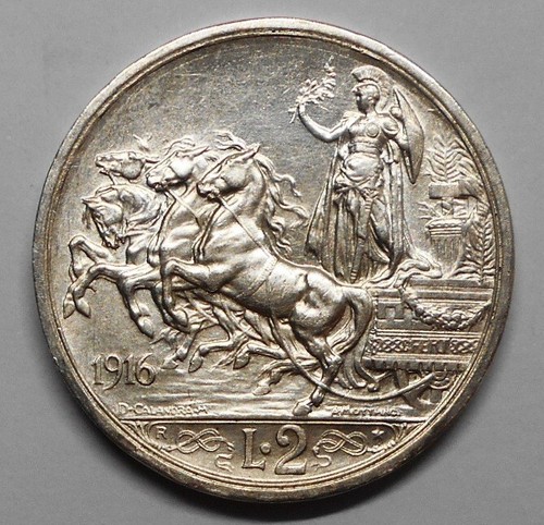 Lire 1916 quadriga briosa - 2,