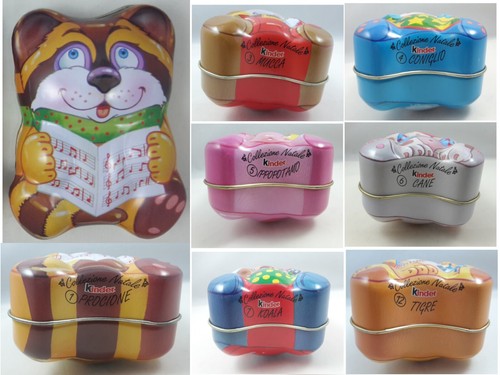 Kinder lotto scatole latta - scatole,