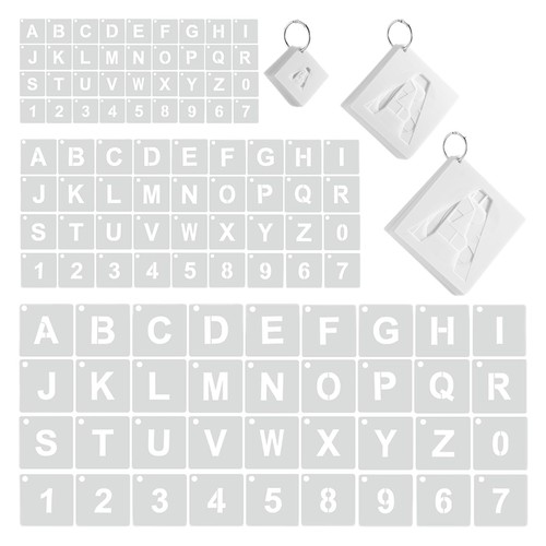 108 stencil con lettere - 108, e