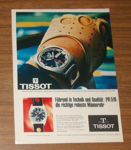 Rara pubblicità tissot 516 - pubblicità, pr