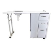 TAVOLO RICOSTRUZIONE UNGHIE MANICURE  NAIL PIEGHEVOLE ASPIRATORE PROFESSIONALE
