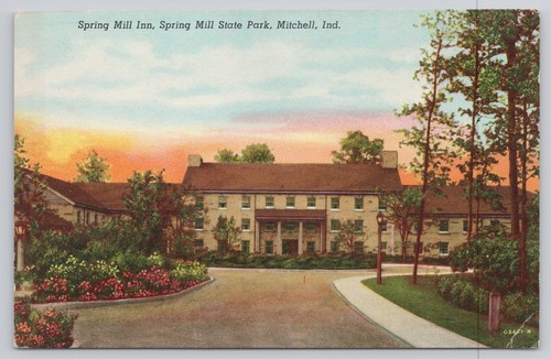 Spring mill state park - spring,