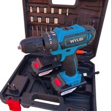 TRAPANO AVVITATORE A PERCUSSIONE BATTERIA LITIO PERFORATORE 850W DOPPIA BATTERIA