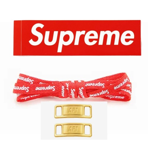 Supreme lacci per scarpe rosso - supreme,
