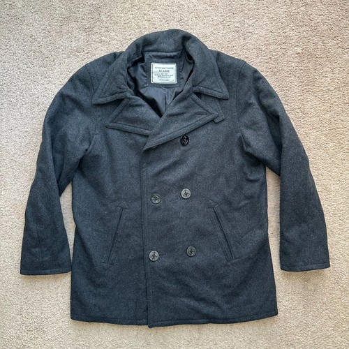 Vecchio cappotto navy pea uomo - cappotto,