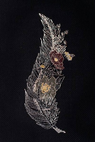 Kit punto croce - -, feather-2