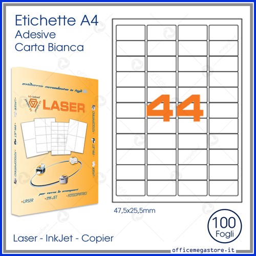 Etichette adesive permanenti - etichette,