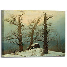 Caspar tumulo di neve design quadro stampa tela dipinto telaio arredo casa