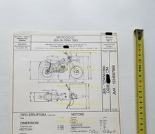 Bultaco Alpina 350 1977 scheda omologazione DGM originale Motorizzazione