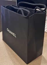 NUOVA borsa regalo Chanel classica nera vuota borsa di carta shopping