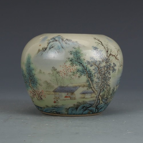 Vaso ciotola paesaggio
