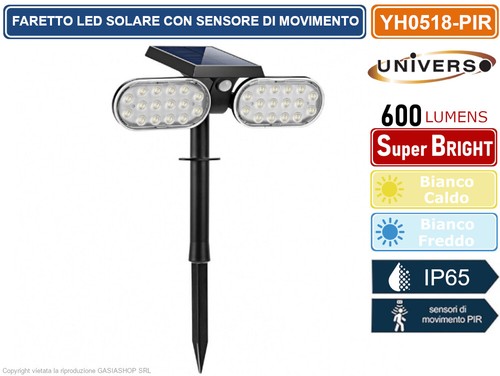 Faretto doppio led da - faretto,