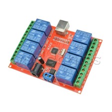 Scheda di controllo relè DC12V 8CH 8 canali USB ULN2803 modulo driver per AVR ARM nuovo