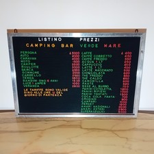Tabella Listino Prezzi Camping