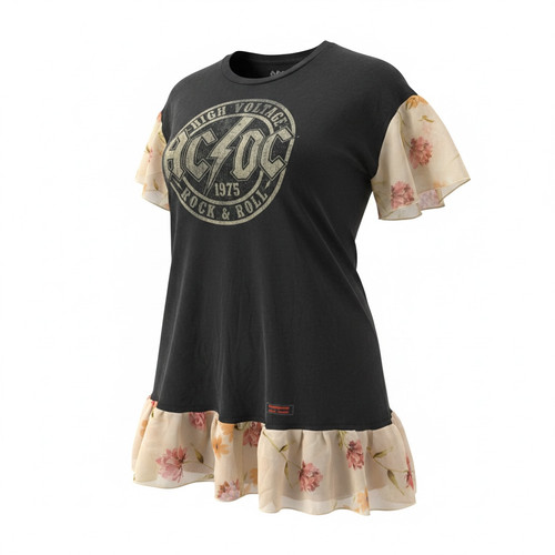 Abito tunica velluto - ac/dc,