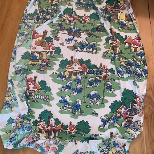 Vintage puffi anni - anni, foglio