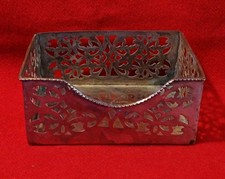 OLD SHEFFIELD ANTICO PORTA TOVAGLIOLI INGLESE PUNZONATO -679