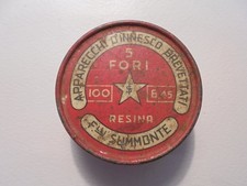 Scatola latta vintage Fratelli Summonte Ercolano Napoli capsule caccia cartucce