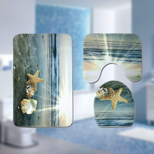 Set tappetino bagno grafico - ,