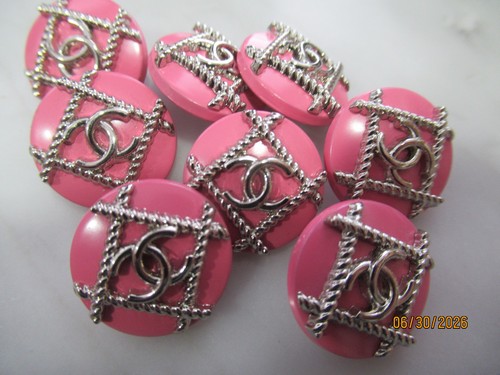Chanel buttons pink - 8,