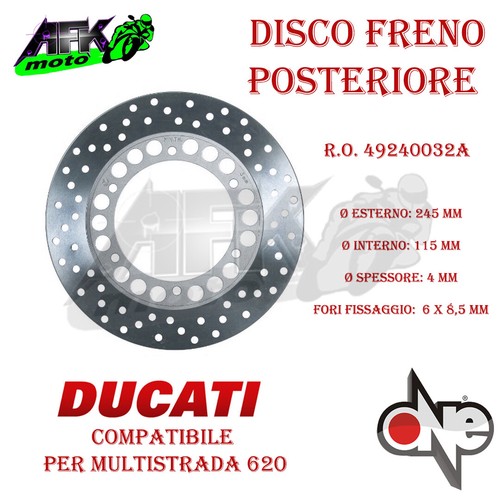 Disco freno posteriore - posteriore, per