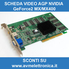 Scheda video AGP 4x NVIDIA GeForce2 MX/MX400 MX100 MX400 SDR DDR Sparkle MSI