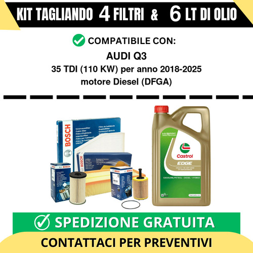 Tagliando filtri bosch 6 - bosch, e