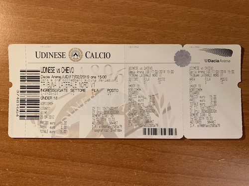 Biglietto stadio ticket - biglietto,