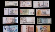 Banconote Nel Mondo 36 Pezzi Su Carta -1a Serie- FACSIMILE ENTRA