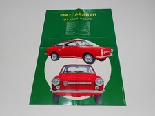  FIAT ABARTH OT 1000 COUPE' - SPIDER  BROCHURE DEPLIANT PROSPEKT (T40)