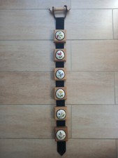 vintage decorazione muro quadretti legno punto croce fiori fiorellini