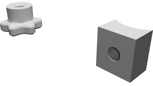 Hardware blocco asta per - asta,