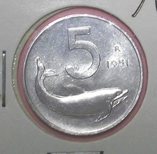 5 lire Delfino 1951-2001
