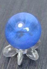 Pincher BLU NUOVO CON ETICHETTE TOPPA SPAZZOLATA vetro giapponese vecchio giocattolo VINTAGE biglie YASUDA .62"